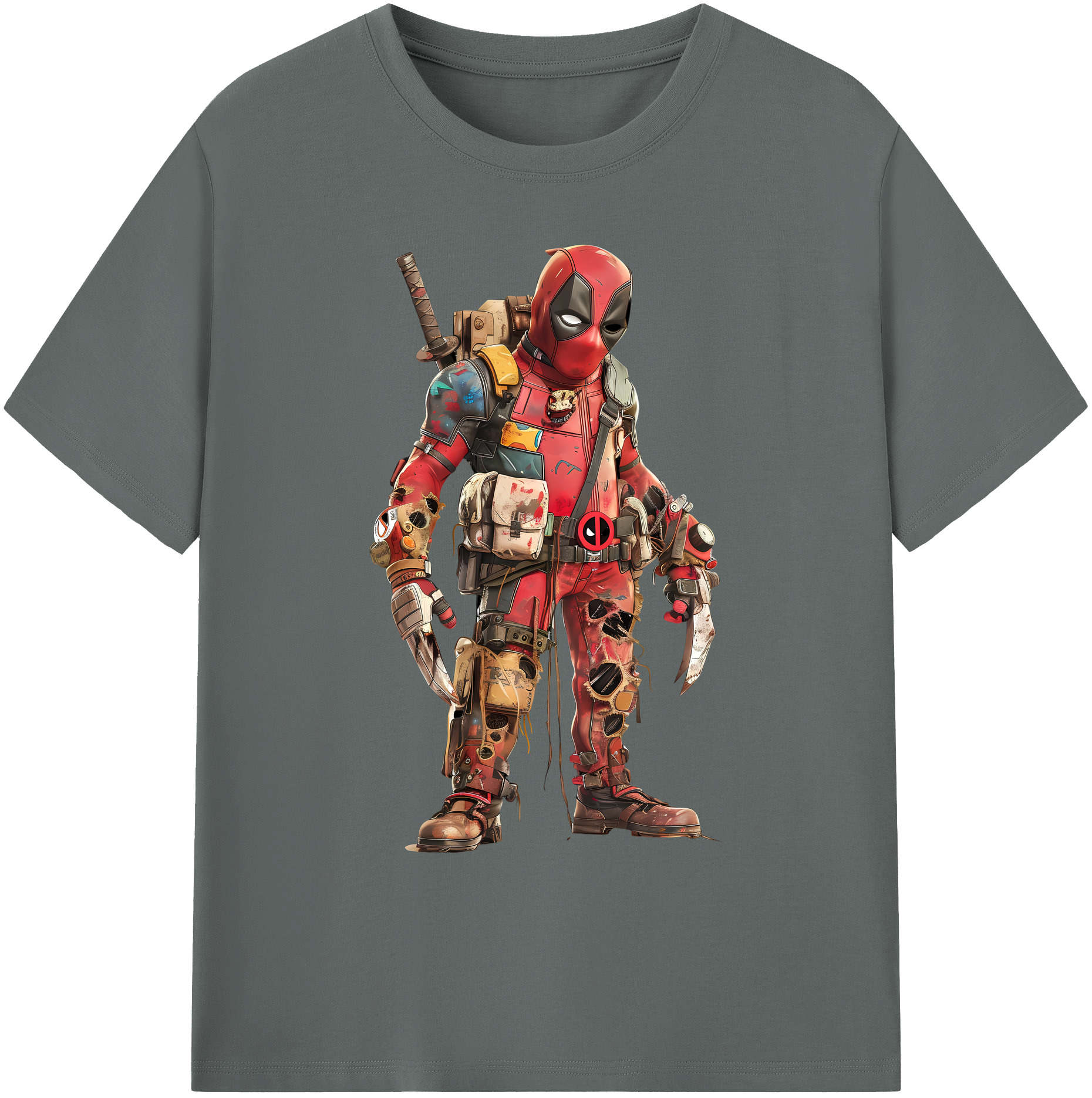 （画像用） Deadpool デッドプール 綿100％ メンズ半袖Tシャツ｜肌触りやわらか＆通気性